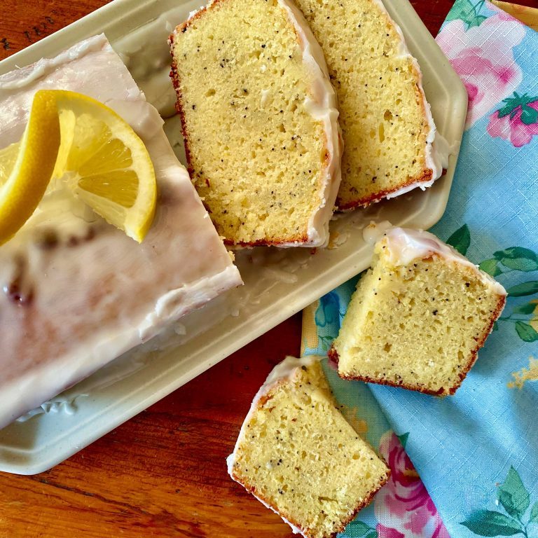 Lemon Poppy Seed Loaf with Lemon Glaze